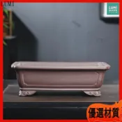 紫砂花盆 長方形 盆景盆 大號 仿古 陶瓷花盆 蘭花盆 陶盆 陶瓷盆器 多肉盆栽 園藝 盆器 擺飾 桌面裝飾素燒盆粗陶盆
