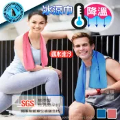 毛巾  冰涼巾 涼感巾 吸濕乾爽 80x30 台灣製 Light & Dark 依珊襪舖
