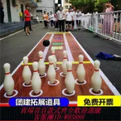 雲翼商貿 {台灣公司貨 可打統編}趣味保齡球戶外活動游戲道具38特大號43cm兒童玩具成人賽道布套裝