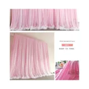 (店+)舞台紗幔 婚禮掛布 婚禮背板 婚慶網紗紗幔 婚禮道具 雙層飃紗帷幔 舞臺背景幕布 婚宴佈置