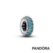 【Pandora】冰晶藍密鑲固定扣 官方直營