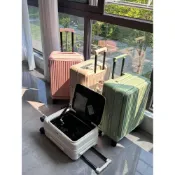 (店+)現貨清倉前開式1:9旅行箱 大容量行李箱 20吋/24吋/28吋登機箱 可擴展拉桿箱 前翻蓋深倉旅行箱 運動款旅行箱