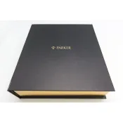 【早期】美國製 PARKER派克 仕雅(勳章)系列 14K 原子筆+皮手冊