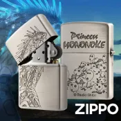 [隔日到貨] ZIPPO 亞洲限定防風打火機 吉卜力-魔法公主：螢光巨人&木靈 ZA-6-S03 髮絲紋 美國製
