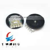 B503 50K 雙聯齒輪電位器 撥盤電位器 16*2MM  5腳 227-04831