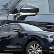 寓偉 適用于馬自達CX-5改裝倒車鏡防撞飾條 KF系專用后視鏡保護亮條
