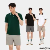 【Hang Ten】男裝-SLIM FIT經編布鬆緊帶短褲(多色選)