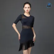 【台灣出貨】比賽舞蹈服 拉丁舞服 拉丁舞衣 拉丁舞表演服 拉丁練習服 國標舞衣 夏季 拉丁舞練功服女成人舞蹈新款