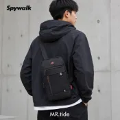 (店+)【SPYWALK】輕便透氣防水斜背包 防盜胸包 男生胸包 單肩包 7254