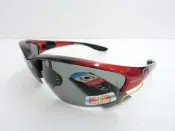 台灣品牌APEX 910 紅/黑 偏光鏡片 太陽眼鏡 防風眼鏡 抗UV400棒壘 自行車任何運動適用 附眼鏡盒