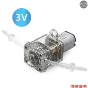 Grothen 蠕動泵加藥泵 3V 迷你泵液體自吸 1ml/min 水泵矽膠管用於水族館實驗室化學分析 1mm ID x