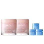 【LANEIGE 蘭芝】官方直營 粉澎潤睡美人晚安面膜 60ml 雙入組(蘭芝 凍膜 緊緻 撫紋 膠原蛋白 凍膜)