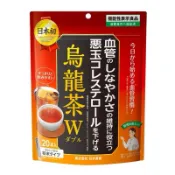 日本藥健 烏龍茶W 烏龍茶粉隨身包20包入 日本養生茶健康茶 烏龍茶沖泡茶粉 管路彈性 壞膽固醇對策