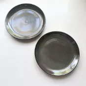 Grandma’s House|光澤墨綠大盤子 25cm 早午餐盤 麵包盤 歐姆蛋 大盤子 平盤 排餐