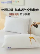 全球選品1館 生活百貨 寢之堡防蟎防水枕套新款全純棉防塵蟎兒童枕芯保護套一對裝四季