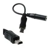 mini usb(公)轉3.5mm(母) 手機 電腦 連接 音箱 mp3 耳機線 轉接線 音源線 30/50CM