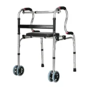 (店+)不鏽鋼助行器 雙臂輔助起身 六檔高度可調（助步器/復健器/四腳拐杖/助走器/扶手架/老人助行器/摺疊助行器）