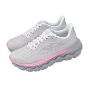 Mizuno 美津濃 慢跑鞋 Wave Horizon 9 超寬楦 女鞋 灰 粉紅 支撐  緩震 J1GD2631-71