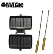 【樂活登山露營】MAGIC 魔法炙燒雙份鬆餅夾 RV-IRON4008 三明治夾 鑄鐵烤夾 吐司夾 烤肉夾 露營 野營