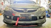 SUGO汽車精品 本田 HONDA CIVIC 8/8.5代/喜美八代 原廠保桿/無限下巴用 消光黑版 前下立體式定風翼