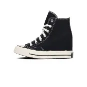 【CONVERSE】Chuck 70 Wedge Hi 女鞋 黑色 帆布鞋 高筒 內增高 休閒鞋 A12563C