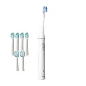 【OMRON 歐姆龍】歐姆龍音波式充電型電動牙刷 白色 HT-B320-TW(12刷頭組 3年份)