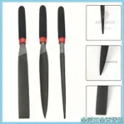 【耐用細齒】迷你模型小銼刀套裝 手工整形銼 118mm 半圓齊頭圓三件套 細齒銼刀 模型打磨工具