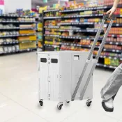 (店+)【DaoDi】四輪萬向折疊購物車杯架可平拉75L(手推車 買菜車 菜籃車 收納箱 手拉車 置物車 露營車)