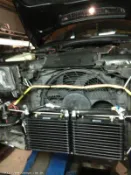 CHENGE巡航總部 BMW E46 325 328 330 343 M3 改裝 獨立電動機油幫浦強制冷卻系統 單扇型 鋁合金冷卻排 完工價NT$ 36,000-