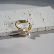 (店+)【ne jewelry & life】ne jewelry & life Iittle gift | 蝴蝶結珍珠戒指