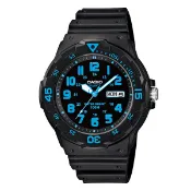 附發票 台灣卡西歐公司貨【時間光廊】CASIO 卡西歐 潛水錶 防水100M 星期/日期 MRW-200H-2B