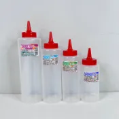 『拔跟麻的大秘寶』台灣製 妙妙瓶 透明瓶 擠壓瓶 調味罐 醬料罐 油醋瓶 油瓶 美奶滋瓶