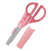 (店+)【KOKUYO】不沾黏兩用剪刀美工刀  剪刀 開箱 裁剪 兩用 文具 美勞