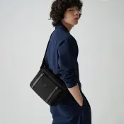 【PORTER INTERNATIONAL】都會尊爵DUKE斜背包(黑)