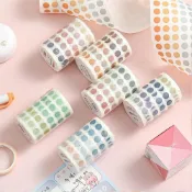 (店+)RAYRAYGO 莫蘭迪色系圓點膠帶 8款