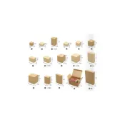 (店+)嚴選SHOP 10入 台灣製 全尺寸牛皮無印紙盒 包裝盒 牛皮盒 牛皮紙盒 婚禮小物盒 伴手禮盒 飛機盒 C145