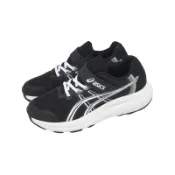 Asics 亞瑟士 慢跑鞋 Contend 10 PS 中童鞋 小朋友 黑 魔鬼氈 運動鞋 1014A394003