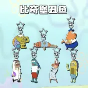 海綿寶寶鑰匙圈 派大星 雙面壓克力 居民呆呆魚 比奇堡周邊 搞笑迷因 包包吊飾 汽車鑰匙圈 學生後背包掛件 生日禮物