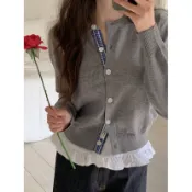 Codibook｜韓國 09WOMEN 格紋休閒寬鬆開襟毛衣［預購］針織外套 女裝