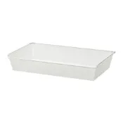 【IKEA 宜家家居】KOMPLEMENT 網眼式網籃, 白色, 100x58 公分