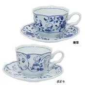 kanesho 金正陶器 史努比靛藍阿拉伯紋飾系列茶杯碟，阿拉伯紋飾圖案，『咖啡杯盤組』日本製造日本限定 卡通收藏，現貨