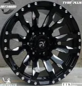 【員林 小茵 輪胎 舘】4X4吉普車專用鋁圈 17吋 6孔139.7 9J ET0 中心孔110 黑