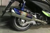 麗莎小姐 全新GSD側繞漸擴竹節白鐵管 雷霆s 150 GTR AERO 雷霆s 125 原廠車可直上改缸車可訂做