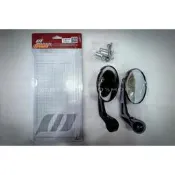 【貝爾摩托車精品店】magazi 圓形 後照鏡 MG 1848 HB 照後鏡 後視鏡 圓鏡 端子鏡 黑色  露天市集