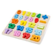 【荷蘭New Classic Toys】幼兒木製數字學習配對拼圖 - 10539