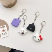 臺灣出貨🚚日韓卡通Airtag 保護套 蘋果追蹤器 防摔殼  鑰匙圈 卡通AirTag保護殼 兒童防丟器保護殼 硅膠殼