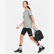 【NIKE 耐吉】Brasilia JUST DO IT 黑色兒童雙肩包學生書包小空間多收納戶外教學後背包孩童包(DR6091010)