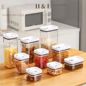 (店+)【H&L 匠心優廚】手動抽真空式密封罐 真空密封儲物罐 食品密封罐 密封罐 保鮮盒 儲物罐 咖啡豆密封罐 密封保鮮罐 零食罐