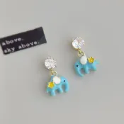 Dreamy Elephant 夢境小象 | 滴釉層次．藍調配色．星星點綴．立體造型．輕童話感．日常療癒