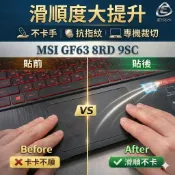 【Ezstick】MSI GF63 8RD 9SC 觸控板保護貼｜Touchpad防刮保護膜